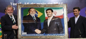 Brazilian President Luiz Inácio Lula da Silva met with Iranian President Mahmoud Ahmadinejad on Sunday.