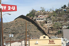 The Arizona-Mexico border at Nogales.