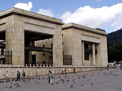 The Palace of Justice in Bogotá, Colombia.