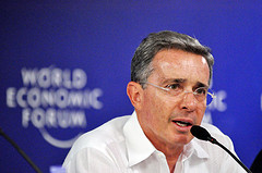 Colombian President Álvaro Uribe.