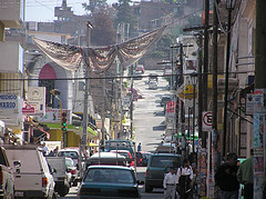 The town of Zitacuaro, Mexico.