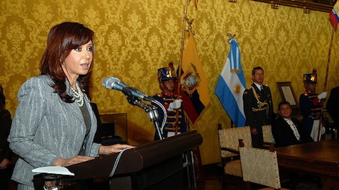 Argentine President Cristina Fernández de Kirchner.